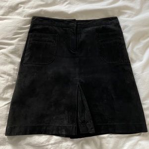 Lily Pulitzer suede A-line skirt M vintage